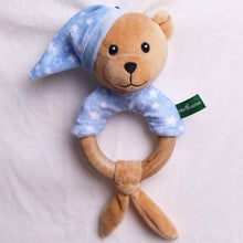 Load image into Gallery viewer, Baby Hand Rattles Toys Hand Grip Stick Newborn Soothing Toys,Style:, Giraffe, Pink Rabbit, Little Grey Elephant, Koala, Piggy, Monkey, White Rabbit, Little Red Mouse, Little Flower Elephant, Little Banana, Sleep Bear Blue Rattles                       ...