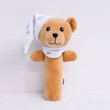 Load image into Gallery viewer, Baby Hand Rattles Toys Hand Grip Stick Newborn Soothing Toys,Style:, Giraffe, Pink Rabbit, Little Grey Elephant, Koala, Piggy, Monkey, White Rabbit, Little Red Mouse, Little Flower Elephant, Little Banana, Sleep Bear Blue Rattles                       ...
