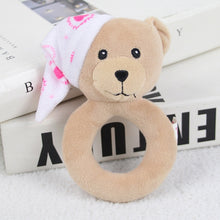 Load image into Gallery viewer, Baby Hand Rattles Toys Hand Grip Stick Newborn Soothing Toys,Style:, Giraffe, Pink Rabbit, Little Grey Elephant, Koala, Piggy, Monkey, White Rabbit, Little Red Mouse, Little Flower Elephant, Little Banana, Sleep Bear Blue Rattles                       ...