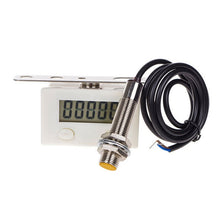 Load image into Gallery viewer, 5 Display Electronic Digital Counter Industrial Magnetic Sensor Switch Punch Counter ,Spec:, Only Counter, With Nickel-plated Copper Sensor