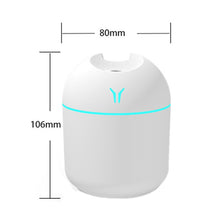 Load image into Gallery viewer, USB Mini Desktop Colorful Night Light Car Humidifier, Spec:, 250ml (Y-White), 250ml (Y-Pink), 250ml (Y-Blue), 220ml (Y2-White), 220ml (Y2-Pink), 220ml (Y2-Blue)