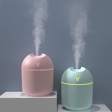 Load image into Gallery viewer, USB Mini Desktop Colorful Night Light Car Humidifier, Spec:, 250ml (Y-White), 250ml (Y-Pink), 250ml (Y-Blue), 220ml (Y2-White), 220ml (Y2-Pink), 220ml (Y2-Blue)