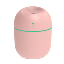 Load image into Gallery viewer, USB Mini Desktop Colorful Night Light Car Humidifier, Spec:, 250ml (Y-White), 250ml (Y-Pink), 250ml (Y-Blue), 220ml (Y2-White), 220ml (Y2-Pink), 220ml (Y2-Blue)