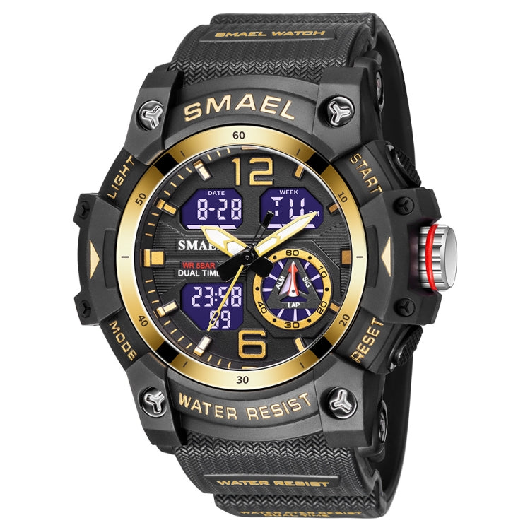 SMAEL 8007 Outdoor Sports Waterproof Dual Display Electronic Quartz Watch