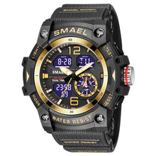Load image into Gallery viewer, SMAEL 8007 Outdoor Sports Waterproof Dual Display Electronic Quartz Watch