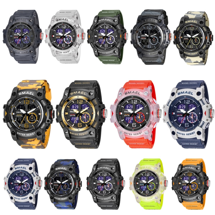 SMAEL 8007 Outdoor Sports Waterproof Dual Display Electronic Quartz Watch