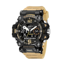 Load image into Gallery viewer, SMAEL 8072 Alloy Outdoor Multifunctional Electronic Watch Men Dual Display Waterproof Watch