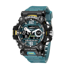 Load image into Gallery viewer, SMAEL 8072 Alloy Outdoor Multifunctional Electronic Watch Men Dual Display Waterproof Watch