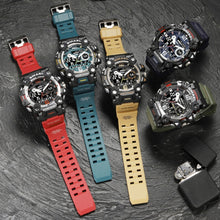 Load image into Gallery viewer, SMAEL 8072 Alloy Outdoor Multifunctional Electronic Watch Men Dual Display Waterproof Watch
