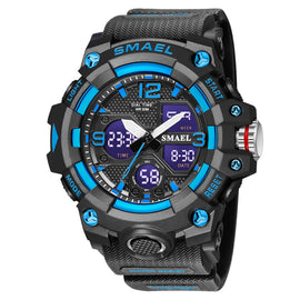 SMAEL 8008 Outdoor Sports Multifunctional Waterproof Luminous Men Watch