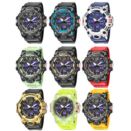 SMAEL 8008 Outdoor Sports Multifunctional Waterproof Luminous Men Watch