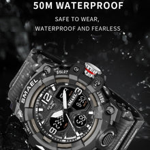 Load image into Gallery viewer, SMAEL 8008 Outdoor Sports Multifunctional Waterproof Luminous Men Watch