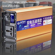Load image into Gallery viewer, XINBOKE Universal Positive Wave Car Inverter Home Solar Inverter, 12V/24V 1500W To 220V 700W, 48V/60V 1500W To 220V 700W, 60V/72V 1500W To 220V 700W, 12V/24V 3000W To 220V 1200W, 48V/60V 3000W To 220V 1200W, 60V/72V 3000W To 220V 1200W