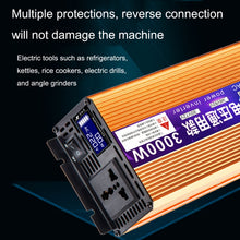 Load image into Gallery viewer, XINBOKE Universal Positive Wave Car Inverter Home Solar Inverter, 12V/24V 1500W To 220V 700W, 48V/60V 1500W To 220V 700W, 60V/72V 1500W To 220V 700W, 12V/24V 3000W To 220V 1200W, 48V/60V 3000W To 220V 1200W, 60V/72V 3000W To 220V 1200W