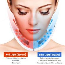 Load image into Gallery viewer, 106892 EMS Microcurrent Red and Blue Light Massage Face-Lifting Instrument, (White), (Pink)