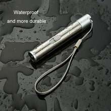 Load image into Gallery viewer, 3 in 1 USB Rechargeable Flashlight Infrared Laser Pen Currency Detector Lamp, Silver