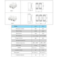 Load image into Gallery viewer, 100pcs Self-Locking Push Type Ceiling Light Quick Terminal Block, CH-2, CH-3
