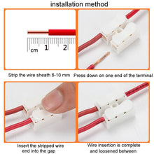Load image into Gallery viewer, 100pcs Self-Locking Push Type Ceiling Light Quick Terminal Block, CH-2, CH-3
