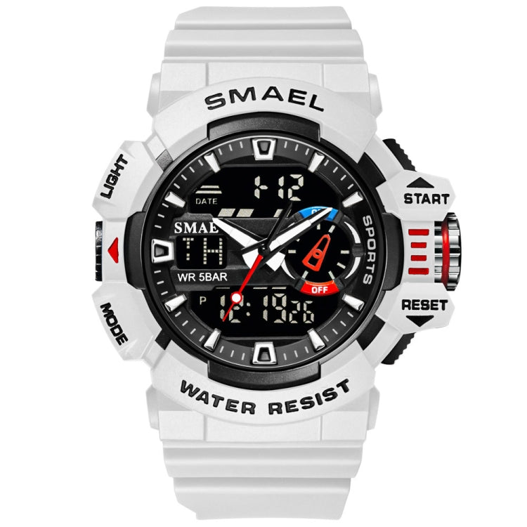 SMAEL 8043 Multifunctional Dual Display Shockproof Outdoor Waterproof Sports Quartz Watch