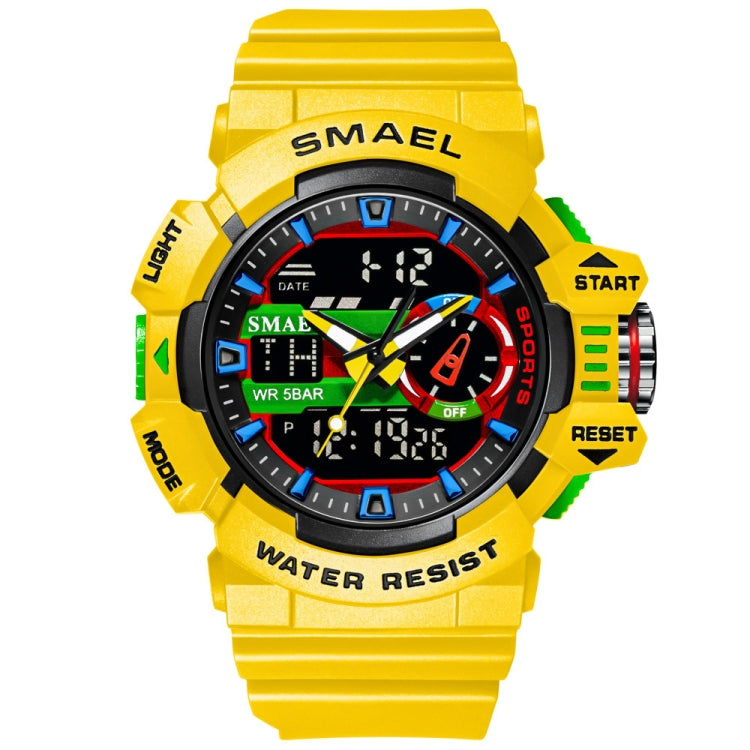 SMAEL 8043 Multifunctional Dual Display Shockproof Outdoor Waterproof Sports Quartz Watch