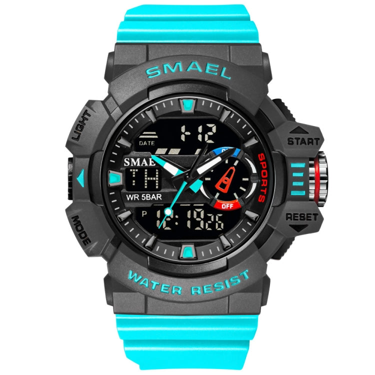 SMAEL 8043 Multifunctional Dual Display Shockproof Outdoor Waterproof Sports Quartz Watch