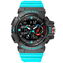 Load image into Gallery viewer, SMAEL 8043 Multifunctional Dual Display Shockproof Outdoor Waterproof Sports Quartz Watch