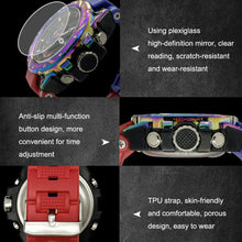 Load image into Gallery viewer, SMAEL 8060 Waterproof Sports Alloy Men Watch Luminous Display HD Mirror Watch