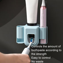 Load image into Gallery viewer, Electric Toothbrush Holder Automatic Toothpaste Squeezer Bathroom Wall Mounted Toothpaste Holder