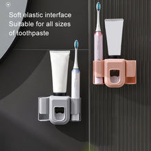 Load image into Gallery viewer, Electric Toothbrush Holder Automatic Toothpaste Squeezer Bathroom Wall Mounted Toothpaste Holder
