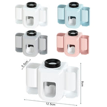 Load image into Gallery viewer, Electric Toothbrush Holder Automatic Toothpaste Squeezer Bathroom Wall Mounted Toothpaste Holder