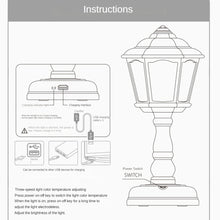 Load image into Gallery viewer, GIVELONG Retro Table Lamp USB Charging Small Night Light, Style:, 320-1 Red, 320-2 Yellow, 320-3 Blue, 320-4 Green, 320-5 Purple, 320-6 White, 321-1 Red, 321-2 Yellow, 321-3 Blue, 321-4 Green, 321-5 Purple, 321-6 White, 322-1 Red, 322-2 Yellow, 322-3 B...