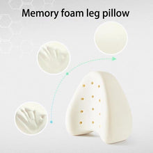 Load image into Gallery viewer, Body Memory Cotton Leg Pillow Sleeping Orthopedic Sciatica Back Hip Joint for Pain Relief, Heart White Inner, Heart Blue Inner