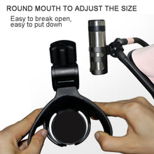 Load image into Gallery viewer, Baby Stroller Cup Holder Universal 360 Rotatable Drink Bottle Rack, Cup Holder Black