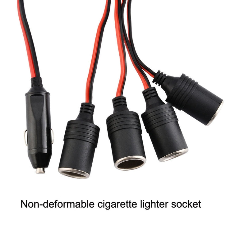 4 In 1 Auto High Power Cigarette Lighter Car Charger, 4 Holes Cigarette Lighter