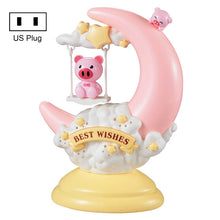 Load image into Gallery viewer, GOELONG Cartoon Moon Table Lamp Children Room Animal Night Light, Plug:, US Plug, EU Plug