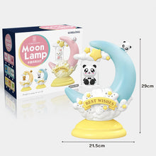 Load image into Gallery viewer, GOELONG Cartoon Moon Table Lamp Children Room Animal Night Light, Plug:, US Plug, EU Plug