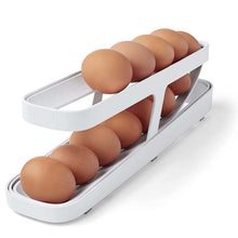 Load image into Gallery viewer, Automatic Eggs Storage Box Refrigerator Egg Dispenser Plastic Rolling Eggs Holder  Container, 2 Layers