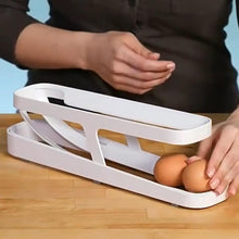 Load image into Gallery viewer, Automatic Eggs Storage Box Refrigerator Egg Dispenser Plastic Rolling Eggs Holder  Container, 2 Layers