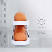 Load image into Gallery viewer, Automatic Eggs Storage Box Refrigerator Egg Dispenser Plastic Rolling Eggs Holder  Container, 2 Layers