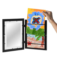 Load image into Gallery viewer, Children Art Frames Magnetic Front Open Frametory for Poster Photo Drawing Paintings Pictures, Wood, Plastic