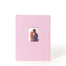 Load image into Gallery viewer, 3-inch 208 Pockets Cotton Linen Photo Album Photocard Holder, Khaki, Purple, Grey, Pink, Blue