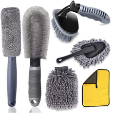 Load image into Gallery viewer, 6pcs/Set Gloves Dusting Tire Brush Car Cleaning Brush Set