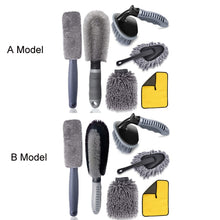 Load image into Gallery viewer, 6pcs/Set Gloves Dusting Tire Brush Car Cleaning Brush Set