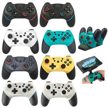Load image into Gallery viewer, For Switch/ Switch OLED/Switch Lite Bluetooth Handle 6-axis Wireless Gamepad, Yellow, Green, Silver Gray, Left Red Right Blue, Left Blue Right Red, Left Green Right Blue, Left Blue Right Green, Black White