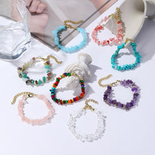 Load image into Gallery viewer, Women Boho Natural Gravel Beaded Bracelet Anklet