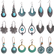 Load image into Gallery viewer, Turquoise Ethnic Style Earrings Temperament Simple Vintage Earrings, E1911-7, E1911-8, E1911-9, E1911-10, E1911-11, E1911-12, E1911-13, E1911-14, E1911-15, E2203-3, E2204-6, E2204-7
