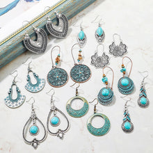 Load image into Gallery viewer, Turquoise Ethnic Style Earrings Temperament Simple Vintage Earrings, E1911-7, E1911-8, E1911-9, E1911-10, E1911-11, E1911-12, E1911-13, E1911-14, E1911-15, E2203-3, E2204-6, E2204-7