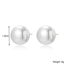 Load image into Gallery viewer, Stud Earrings Jewelry, E2208-1 White Pearl, E2208-2 Pink Pearl, E2208-3 Gray Pearl, E2209-23 Red Pearl, E2209-3 Symphony Shaped Semicircle, E2209-4 Symphony Glossy Semicircle, E2209-5 Symphony Diamond, E2209-6 Symphony Sliced Heart, E2209-7 Symphony St...