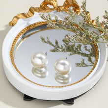 Load image into Gallery viewer, Stud Earrings Jewelry, E2208-1 White Pearl, E2208-2 Pink Pearl, E2208-3 Gray Pearl, E2209-23 Red Pearl, E2209-3 Symphony Shaped Semicircle, E2209-4 Symphony Glossy Semicircle, E2209-5 Symphony Diamond, E2209-6 Symphony Sliced Heart, E2209-7 Symphony St...