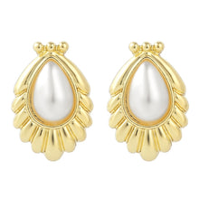 Load image into Gallery viewer, Stud Earrings Jewelry, E2208-1 White Pearl, E2208-2 Pink Pearl, E2208-3 Gray Pearl, E2209-23 Red Pearl, E2209-3 Symphony Shaped Semicircle, E2209-4 Symphony Glossy Semicircle, E2209-5 Symphony Diamond, E2209-6 Symphony Sliced Heart, E2209-7 Symphony St...